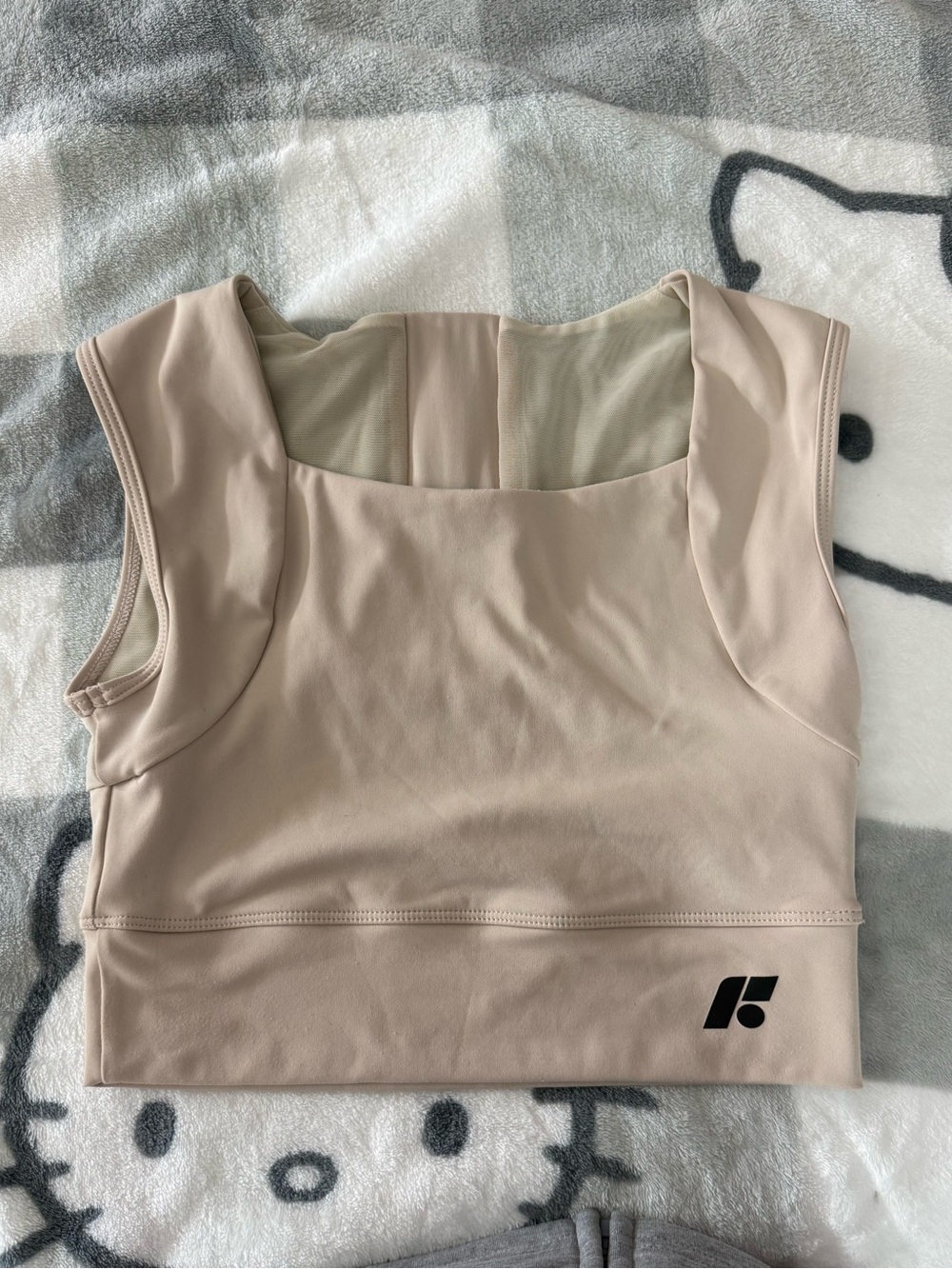 Forme Women Ecru Beige Revive Posture Correcting Compression Sports Bra